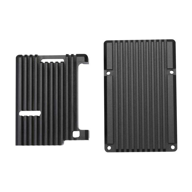 Metal Aluminum Case for Raspberry Pi 4B - Black - 1