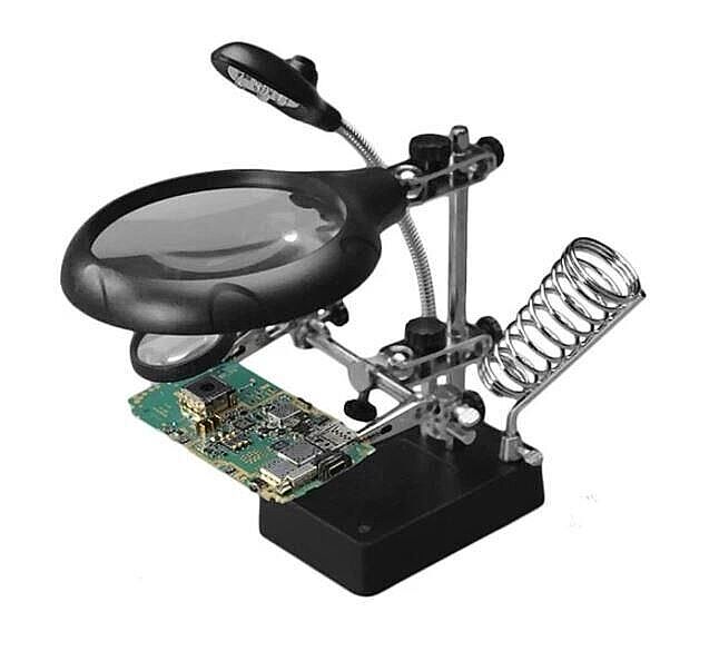 MG-16129C Masaüstü Büyüteç ve PCB Havya Tutucu - Adaptörlü - 3