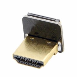 HDMI Plug - Dik - Sağ (R tipi - DIY HDMI Kablo ile Birlikte Kullanılabilir) 