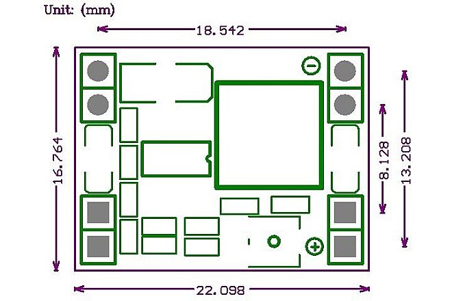 Mini Adjustable 3A Step-Down Voltage Regulator - 2