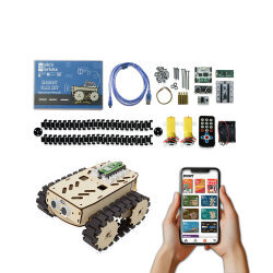 Take Your First Step into the Coding Adventure with the Wooden Mini Robot Tank - 2