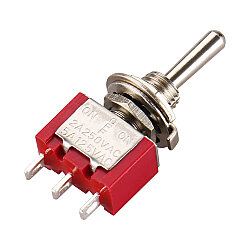 Mini Toggle Anahtar MTS-102L Uzun Kol ON-ON - Robotistan