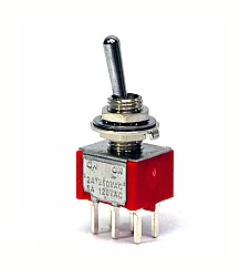 Mini Toggle Anahtar MTS-202 DPDT ON-ON 6P (A Kalite) - 1
