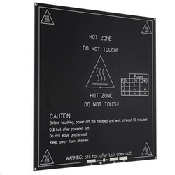 MK3 Alüminyum Baskı Yatağı - 328x328x3mm - 12V Heatbed 