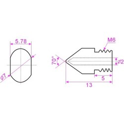 MK8-CR10 Hardened Steel Nozzle 1.75mm-0.4mm - 4