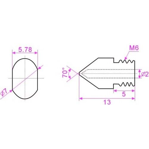 MK8-CR10 Hardened Steel Nozzle 1.75mm-0.4mm - 4