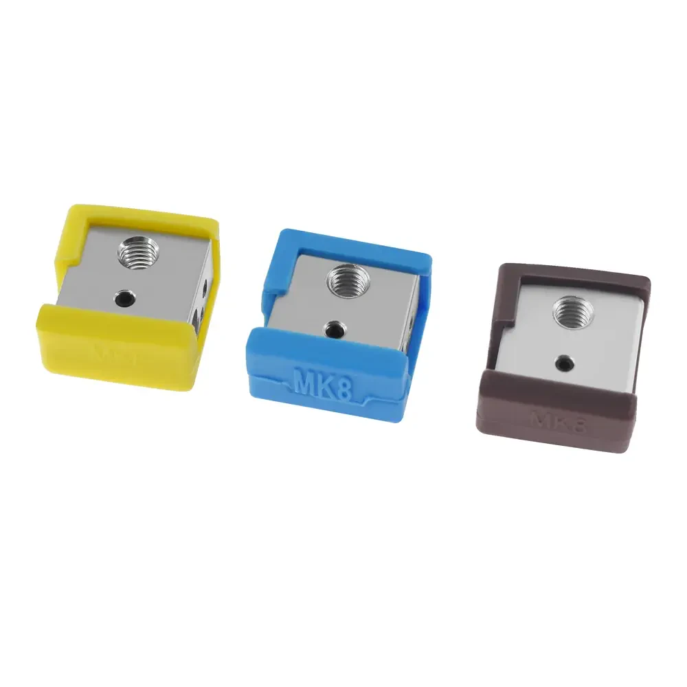 MK8 CR10 Heat Block Silicone Rubber Socks 20x20x10mm - 4