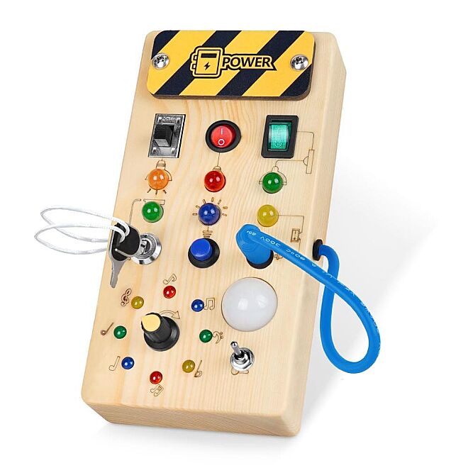 Montessori Ahşap Power Busy Board - 1