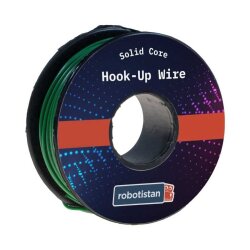 Multi-Stranded Hook-Up Wire 24AWG 20m - Green - Robotistan
