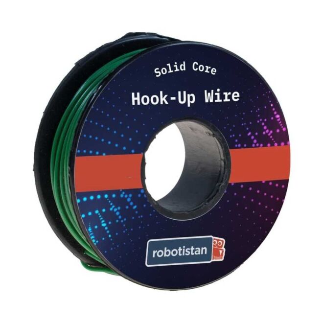 Multi-Stranded Hook-Up Wire 24AWG 20m - Green - 1