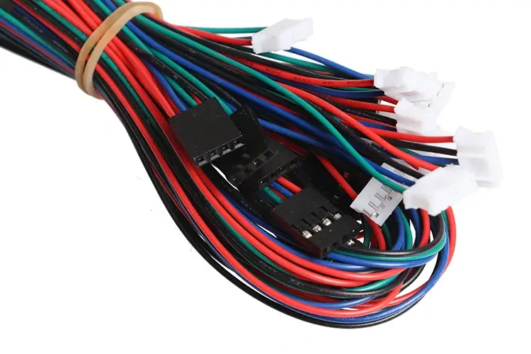 Nema 17 4 Pinli Step Motor Kablosu Konnektörü - Beyaz 1000mm - 2