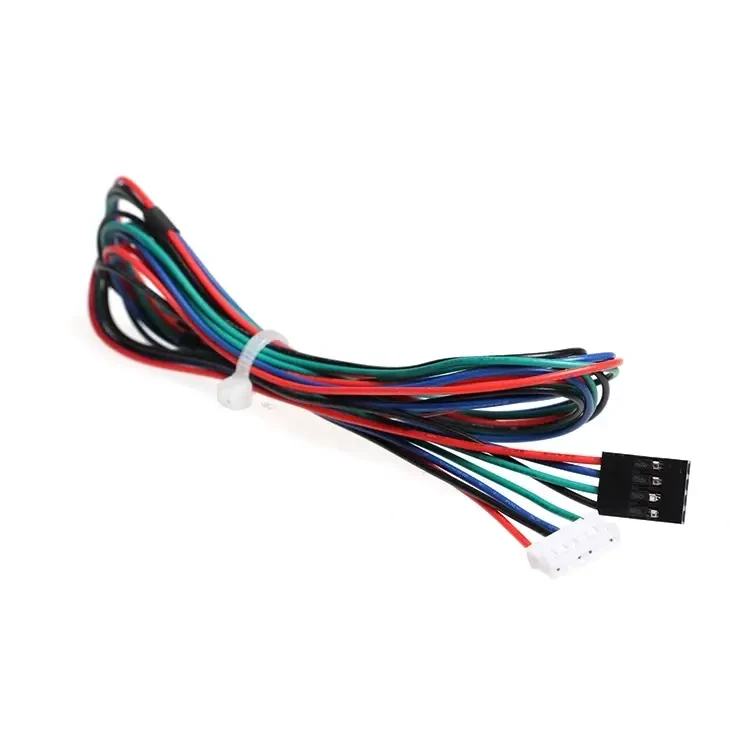 Nema 17 4 Pin Step Motor Kablosu Dupont - Siyah 1000mm 