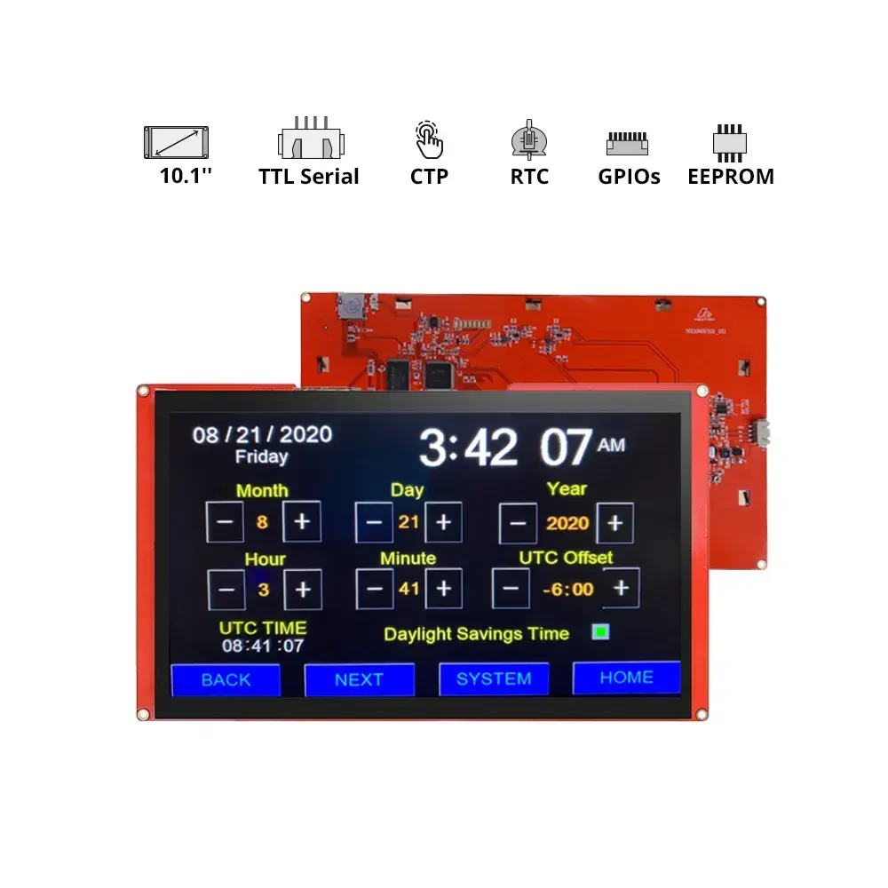 Nextion NX1060P101-011C-I - 10.1inç Intelligent Seri USART HMI Kapasitif Ekran - 4