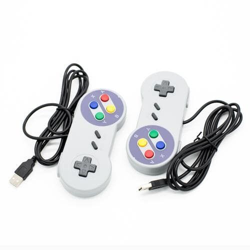 Odseven 2pcs Classic USB Super Game Controller Gamepad for Raspberry Pi Windows PC/MAC - 1