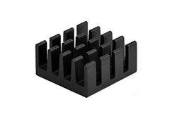 Odseven Copper Aluminum Heatsink Radiator Cooler for Raspberry Pi 3 / 2 /B+ - Black - ODSEVEN