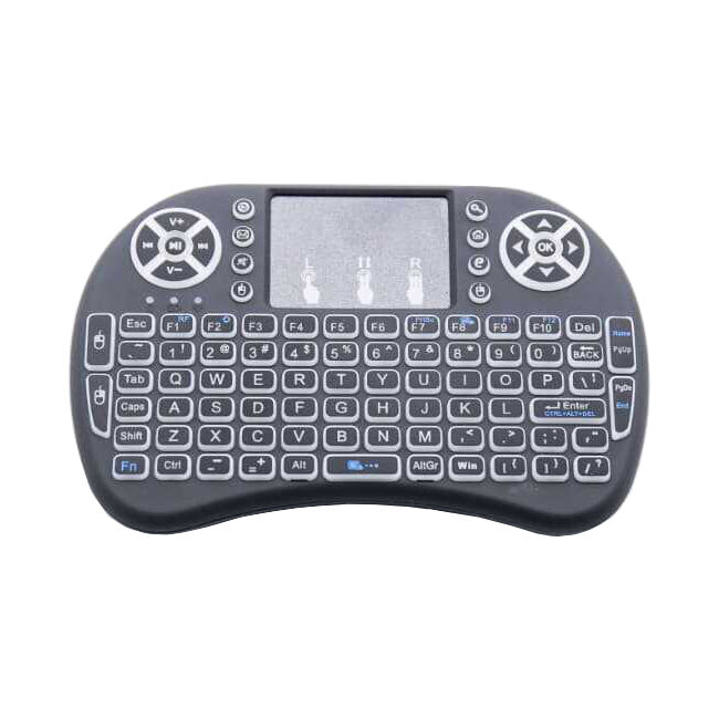 Odseven Mini Wireless 2.4GHz Wireless RGB Backlit Black Keyboard - 1