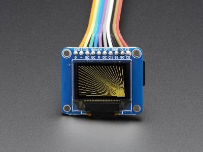 OLED Renkli 0.96 inç Ekran Modülü SD Kartlı - OLED Breakout Board - 16-bit Color 0.96 inç w/microSD holder - 5
