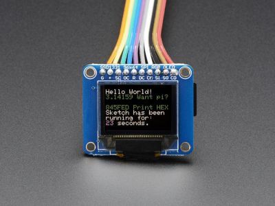 OLED Renkli 0.96 inç Ekran Modülü SD Kartlı - OLED Breakout Board - 16-bit Color 0.96 inç w/microSD holder - 6