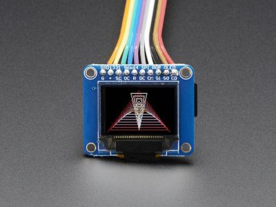 OLED Renkli 0.96 inç Ekran Modülü SD Kartlı - OLED Breakout Board - 16-bit Color 0.96 inç w/microSD holder - 8