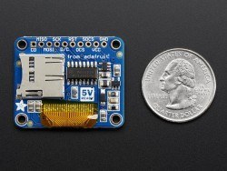 OLED Renkli 0.96 inç Ekran Modülü SD Kartlı - OLED Breakout Board - 16-bit Color 0.96 inç w/microSD holder - 3