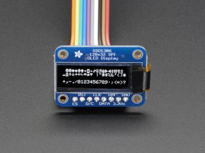 OLED Siyah-Beyaz 1 Inch Ekran Modülü - Monochrome 128x32 SPI OLED graphic display - 3