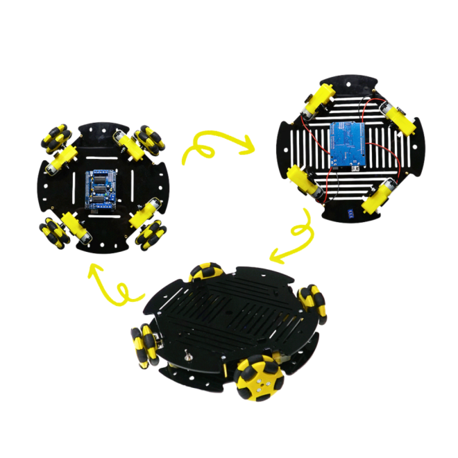 REX Discovery Serisi Cruise Omni Tekerlekli Robot Platformu (Elektronikli) - 3