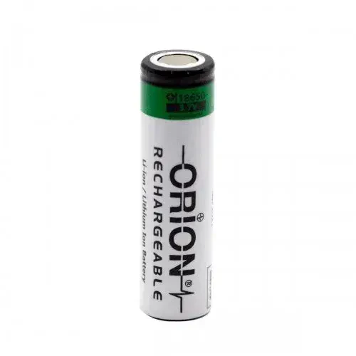 Orion 18650 3.7V 1500mAh Li-ion Rechargeable Battery - Flat Top - Orion