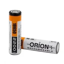 Orion 18650 3.7V 2200mAh Li-ion Rechargeable Battery - Flat Top - 2