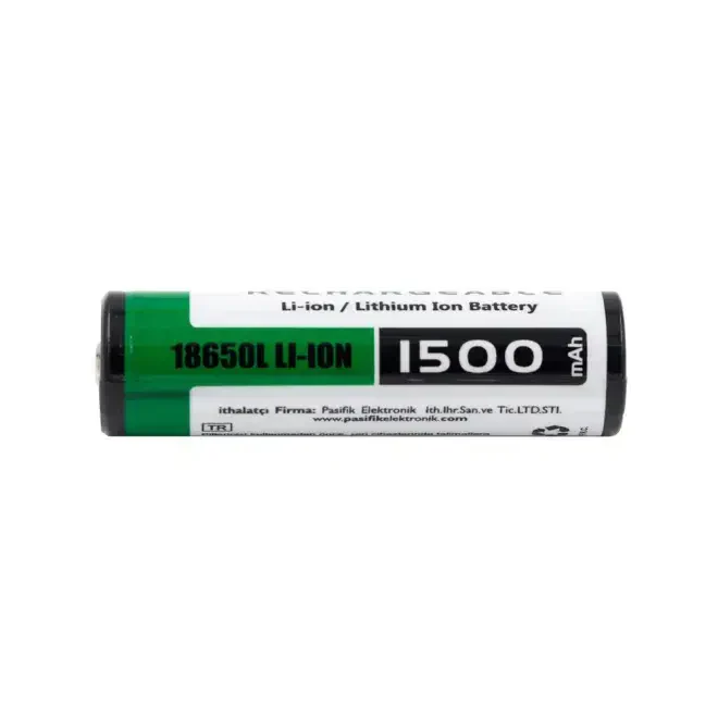 Orion 18650L 3.7V 1500mAh Li-ion Şarjlı Pil - Kutup Başlı - 1