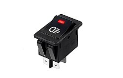Otomotiv Anahtar Far Sembolü 12V Kırmızı - 1