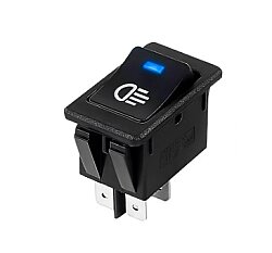 Otomotiv Anahtar Far Sembolü 12V Mavi - 1