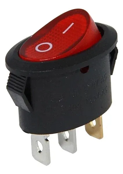 Oval Işıksız Anahtar ON-OFF-ON - 1