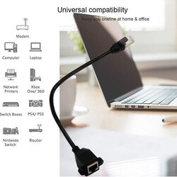 Panel Mount Ethernet Extension Cable - 4