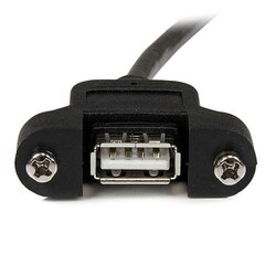 Panel Mount USB Cable - A Male to A Female - 3