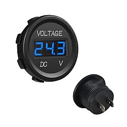 Pano Tipi Dijital Voltmetre Mavi LED - Robotistan