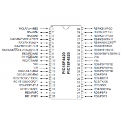 PIC 18F4520 - DIP40 - 2
