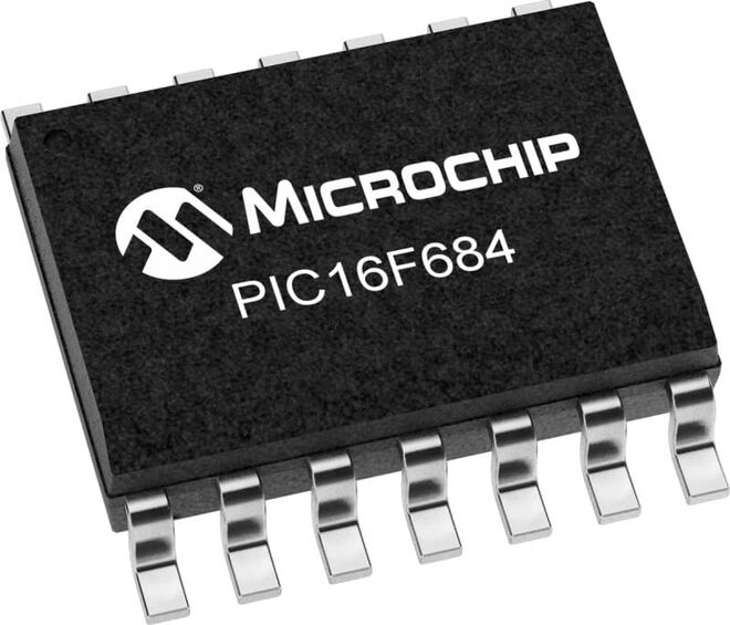 PIC16F684 I/SL SMD SOIC-14 8-Bit 20MHz Microcontroller - 1