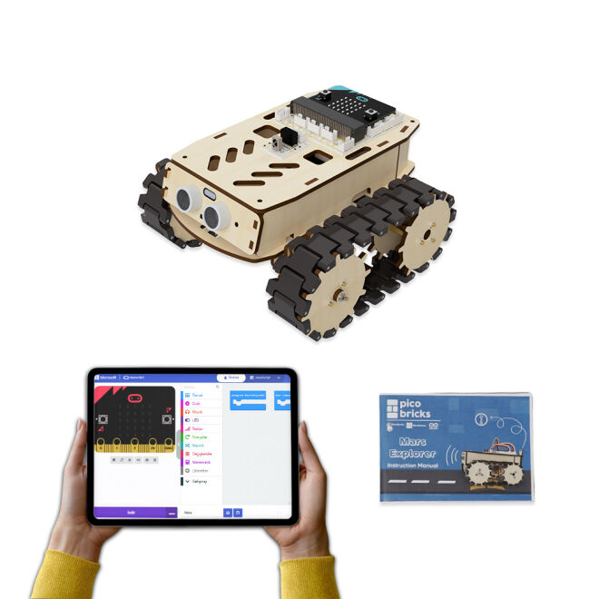 PicoBricks Micro:Bit Robotics & Mars Explorer Kit - 4
