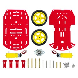 REX Chassis Serisi Platforma Çok Amaçlı Mobil Robot Platformu - Kırmızı - 9