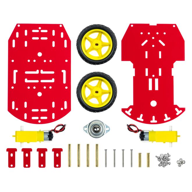 REX Chassis Serisi Platforma Çok Amaçlı Mobil Robot Platformu - Kırmızı - 9