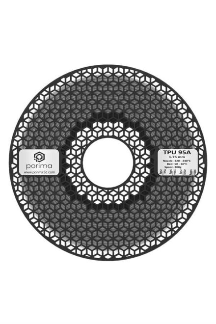 Porima 3D 1.75mm TPU 95A® Filament - Beyaz - 2