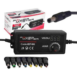 Power master 3V - 24V 2A Çok Uçlu Ayarlı Kademeli Adaptör - Power Master