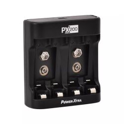 Power-Xtra PX200 – Ni-MH / Ni-Cd AA-AAA-9V Battery Charger - 1