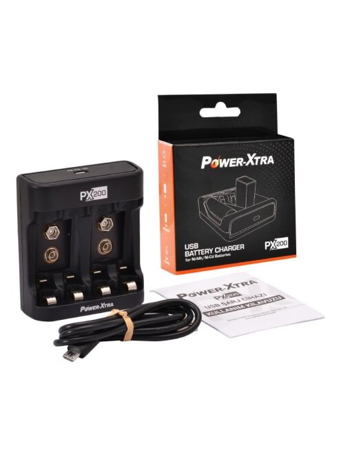 Power-Xtra PX200 – Ni-MH / Ni-Cd AA-AAA-9V Battery Charger - 4