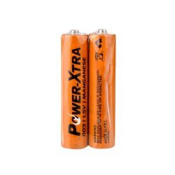 Power-Xtra AAA Manganese Battery R03 - 2 Piece - Power-Xtra