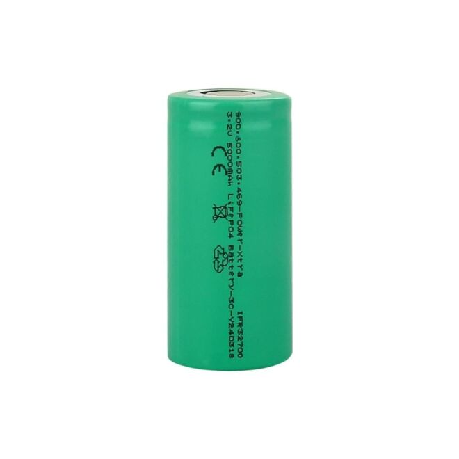 Power-Xtra IFR32700 3.2V 5000mAh LiFePO4 Rechargeable Battery - Flat Top - 3C - 1