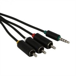 Prolink 3.5 mm Stereo Erkek/ 3 RCA Erkek Ses Kablosu (1.5 m) - PB333-0150 - Prolink