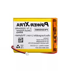 PX505060 3.7V 2000 mAh Li-Polymer Battery Circuit-Socket - 2