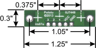 QTR-3RC Reflectance Sensor Array - 3