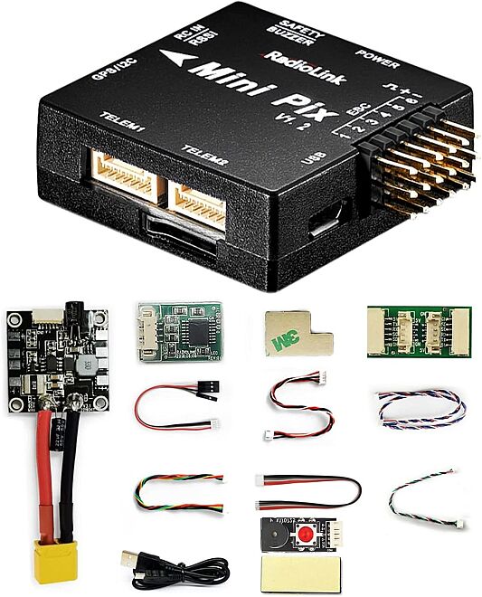 Radiolink MINI PIXHAWK 1.2 Power Module +Safety switch button + Buzzer + Connection cable - 1